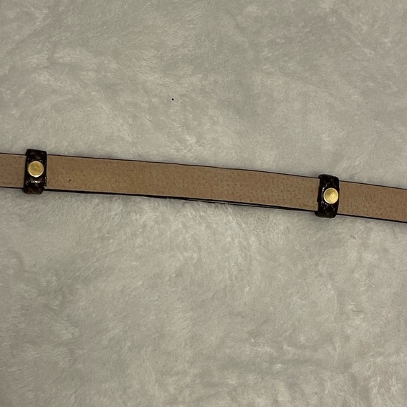 Snakeskin Belt Womens Brawn 
Genuine Leather Gold Toggle Skinny
Slim Quiet Luxe main image 5